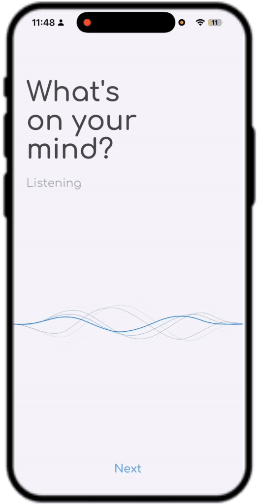 Vachi Brain Dump App Demo - Watch how Vachi turns your thoughts into action plans